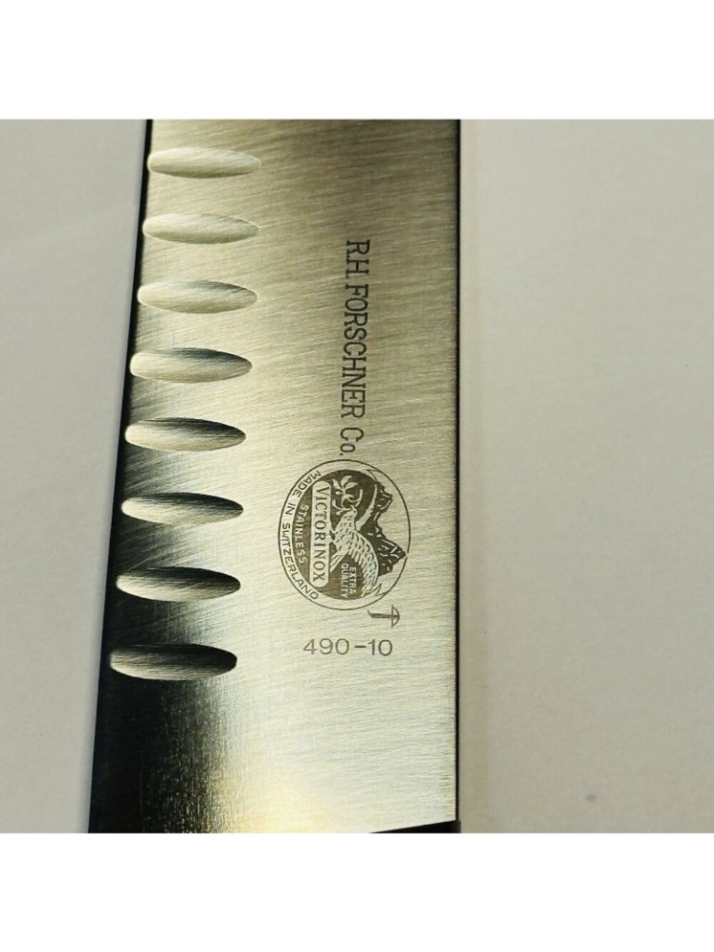 Victorinox Forschner Slicer Carving Knife 10" Granton Edge Wood 490-10 - Picture 3 of 8